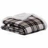 Hot Sale 😉 Eddie Bauer Edgewood Plaid Flannel Sherpa Throw Home Blankets & Throws 🔔