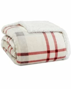 Deals 🤩 Eddie Bauer New Castle Sherpa Plush Throw Home Blankets & Throws 👏