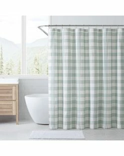 Budget ⌛ Eddie Bauer Cabin Plaid Twill Shower Curtain Home Soap & Lotion Dispensers 😉