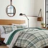 Best Pirce ✨ Eddie Bauer Timbers Plaid Green Duvet Cover Set Home Duvet Inserts & Duvets 😍