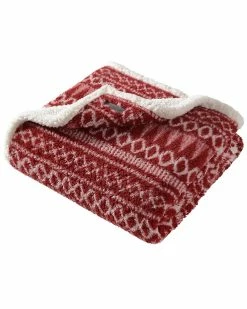 Buy ⭐ Eddie Bauer Alpine Fair Isle Sherpa Reversible Throw Blanket Home Blankets & Throws 🎉