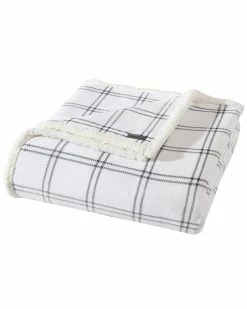 Hot Sale 👏 Eddie Bauer Kettle Falls Plaid Ultra Soft Plush Fleece Blanket Home Blankets & Throws 🔔