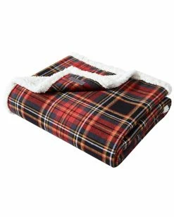 Best Pirce 😀 Eddie Bauer Mountain Tartan 100% Cotton Flannel Reversible Throw Blanket Home Blankets & Throws 😉