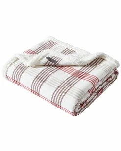Coupon 🧨 Eddie Bauer Union Bay Plaid 100% Cotton Flannel Reversible Throw Blanket Home Blankets & Throws 👍