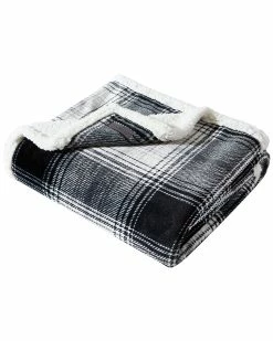 Cheapest 😀 Eddie Bauer Vail Plaid Ultra Soft Plush Fleece Reversible Throw Blanket Home Blankets & Throws 😍