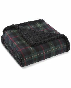 Deals 🔔 Eddie Bauer Nautica Mountain Pine Tartan Green Throw Home Blankets & Throws 🥰