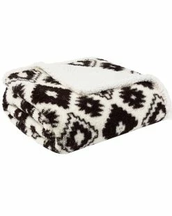 Promo ⭐ Eddie Bauer Rock Creek Printed Sherpa Throw Home Blankets & Throws 😀