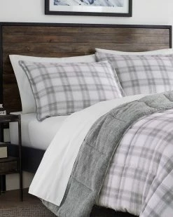 Best reviews of ❤️ Eddie Bauer Sherwood Plaid Micro Suede Comforter Set Home Duvet Inserts & Duvets 🎉