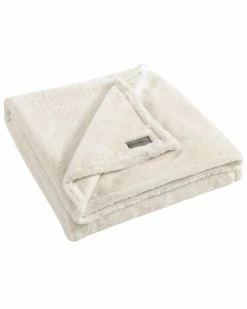 New ✔️ Eddie Bauer Fur Like Solid Fur Like-Reversible Throw Blanket Home Blankets & Throws 👍