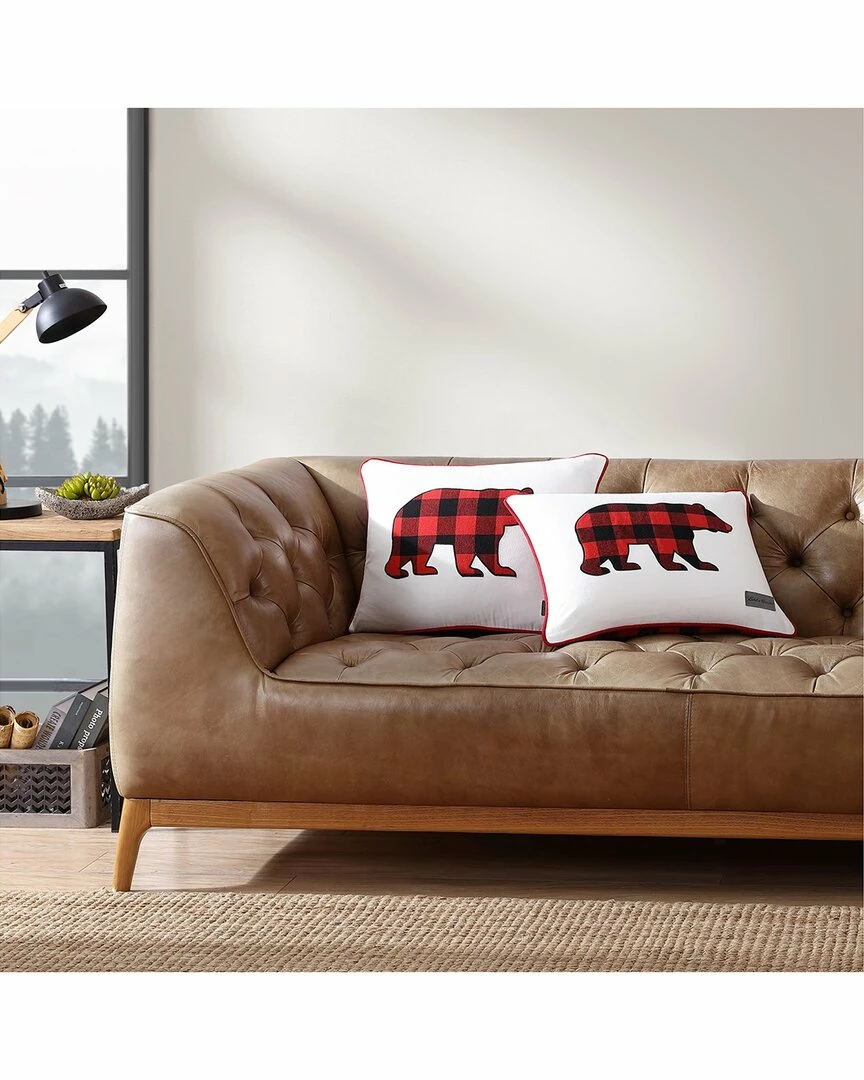 Brand new 😍 Eddie Bauer Cabin Plaid Bear 100% Cotton Canvas Pillow Cover Set Home Decorative Pillows 🛒 2 Brand new 😍 Eddie Bauer Cabin Plaid Bear 100% Cotton Canvas Pillow Cover Set Home Decorative Pillows 🛒 - Image 2