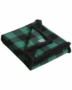 Discount ๐ Eddie Bauer Cabin Plaid 100% Cotton Flannel-Reversible Throw Blanket Home Blankets & Throws ๐
