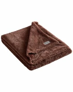 Outlet 💯 Eddie Bauer Corduroy Stripe Solid Microfleece-Reversible Throw Blanket Home Blankets & Throws 🌟