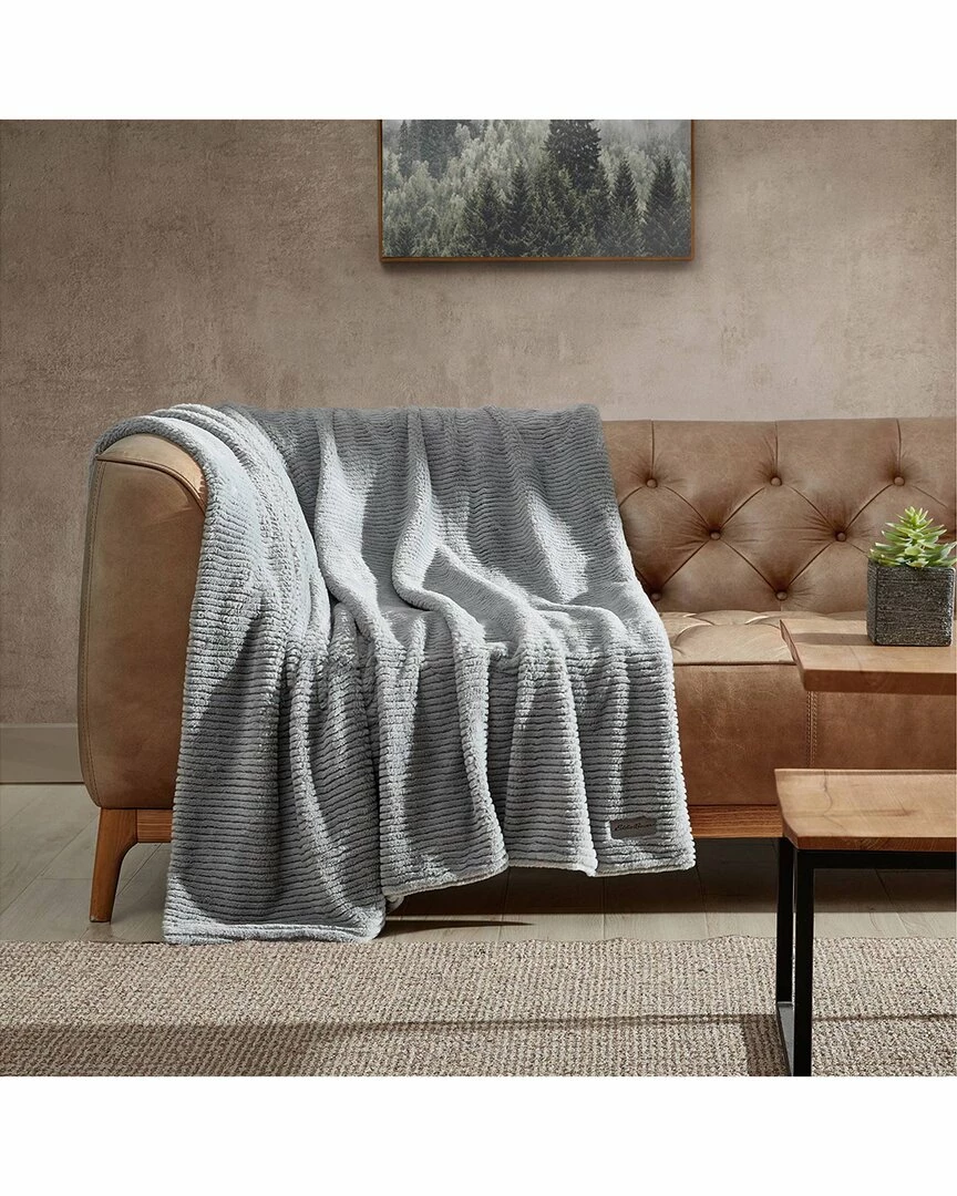 Outlet 🔥 Eddie Bauer Corduroy Stripe Solid Microfleece-Reversible Throw Blanket Home Blankets & Throws ✔️ 2 Outlet 🔥 Eddie Bauer Corduroy Stripe Solid Microfleece-Reversible Throw Blanket Home Blankets & Throws ✔️ - Image 2