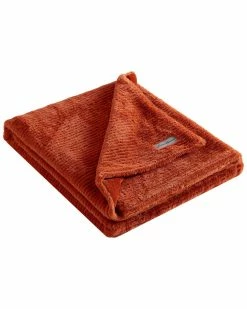 Hot Sale ๐ Eddie Bauer Corduroy Stripe Solid Microfleece-Reversible Throw Blanket Home Blankets & Throws ๐
