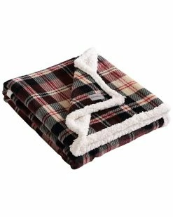 Budget 🛒 Eddie Bauer Trailhead Plaid Ultra Soft Plush Fleece-Reversible Throw Blanket Home Blankets & Throws ✔️