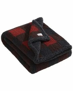 Cheapest 🛒 Eddie Bauer Cabin Plaid Sherpa-Reversible Throw Blanket Home Blankets & Throws ✨