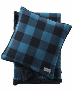 Coupon 🔔 Eddie Bauer Cabin Plaid 100% Cotton Flannel Throw & Pillow Set Home Blankets & Throws 👏