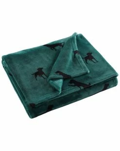 Outlet 🎁 Eddie Bauer Buddy The 🐕 Dog Ultra Soft Plush Fleece Reversible Throw Blanket Home Blankets & Throws 🔔