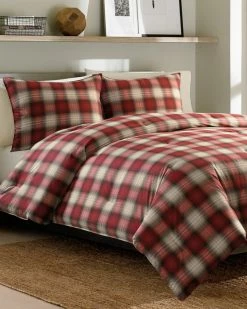 Outlet ❤️ Eddie Bauer Navigation Plaid Comforter Set Home Duvet Inserts & Duvets 😀