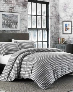 Cheapest ✨ Eddie Bauer Preston Flannel Duvet Cover Set Home Duvet Inserts & Duvets 😀