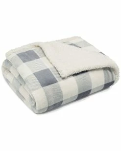Flash Sale 🔥 Eddie Bauer Nautica Mountain Plaid Chrome Throw Home Blankets & Throws ⭐