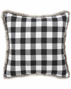 Cheap 🛒 Eddie Bauer Cabin Plaid Fur Square Pillow Home Pillow Inserts 👏