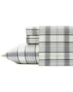 Buy 👍 Eddie Bauer Chinook Plaid Percale Sheet Set Home Sheets ⭐