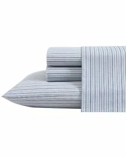 Hot Sale 🤩 Eddie Bauer Ticking Stripe Percale Sheet Set Home Sheets ✔️