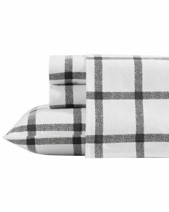 Outlet 🤩 Eddie Bauer Bunkhouse Plaid 100% Cotton Flannel Sheet Set, Brown Home Sheets 🔥