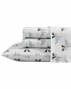 Buy 🌟 Eddie Bauer 🐶 Dog Friends 100% Cotton Flannel Sheet Set Home Sheets ❤️