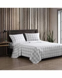 Coupon 👍 Eddie Bauer Lakehouse Plaid 100% Cotton Flannel Sheet Set Home Sheets 😍