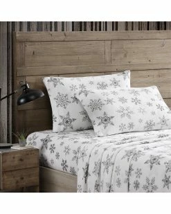 Top 10 😉 Eddie Bauer Tossed Snowflake Fleece Sheet Set Home Sheets 😉
