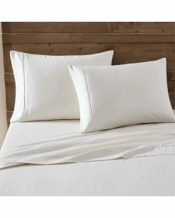 Promo 👍 Eddie Bauer Signature Solid Cotton Blend 500Tc Sateen Sheet Set Home Sheets 🔥