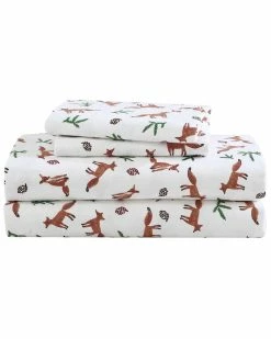 Buy ๐ Eddie Bauer Fox Trail 100% Cotton Flannel Sheet Set Home Sheets ๐
