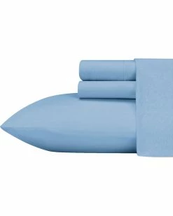 Hot Sale 👏 Eddie Bauer Jersey Knit Solid Dark Blue Sheet Set Home Sheets 🧨