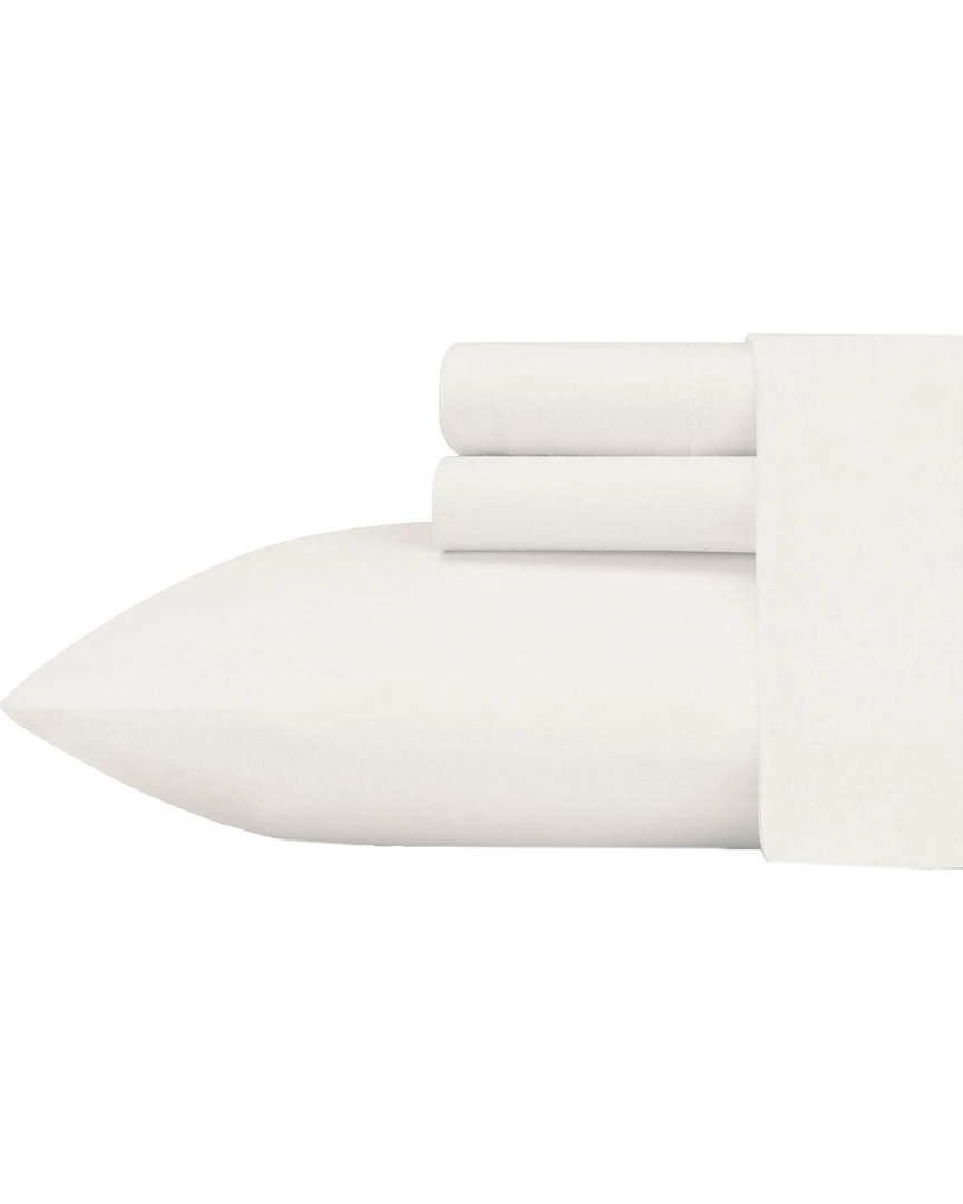 New ✔️ Eddie Bauer Jersey Knit Solid White Sheet Set Home Sheets 🔔 1 New ✔️ Eddie Bauer Jersey Knit Solid White Sheet Set Home Sheets 🔔