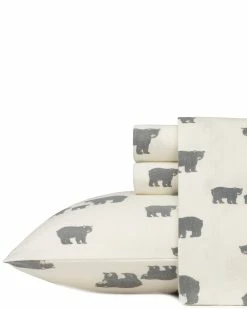 Discount 🎁 Eddie Bauer Bear Family Flannel Sheet Set Home Sheets ⭐