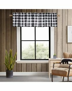 Outlet ✔️ Eddie Bauer Mountain Plaid Window Valance Home Curtains & Hardware 😀